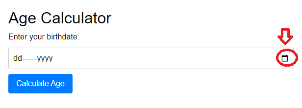 Age Calculator form Date of Birth